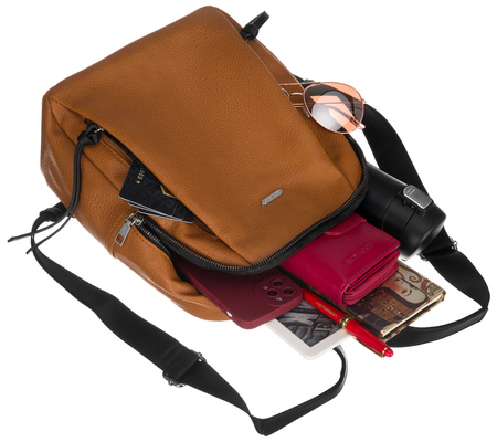 Plecak z eko skóry R-PL-6727 Camel