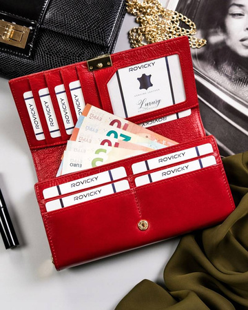 ROVICKY R-42106-SG RFID leather wallet