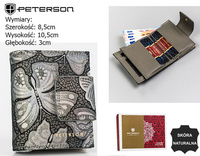 Portfel skórzany RFID PETERSON PTN 42329-ONBF Grey
