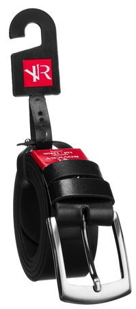 Men’s Leather Belt RV-27-SPL Black