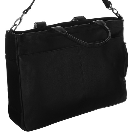 NO LOGO leather laptop bag LAP-15604-NDM-NL