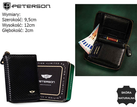Portfel męski skórzany PTN 1565-CA Black