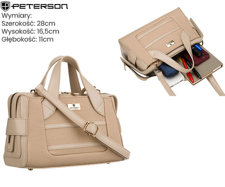 Torebka damska PTN FORSYCJA Beige