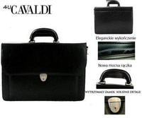 Leatherette briefcase PU B027 BLACK b.r