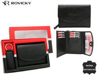 Zestaw portfel+brelok ROVICKY R-ZD-604-BG