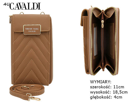 PU handbag-wallet M-10-8093 Beige