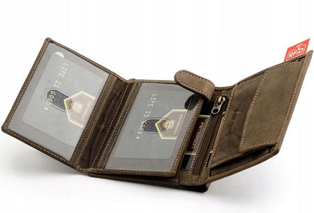 PETERSON PTN 339 2-1-4 RFID leather wallet