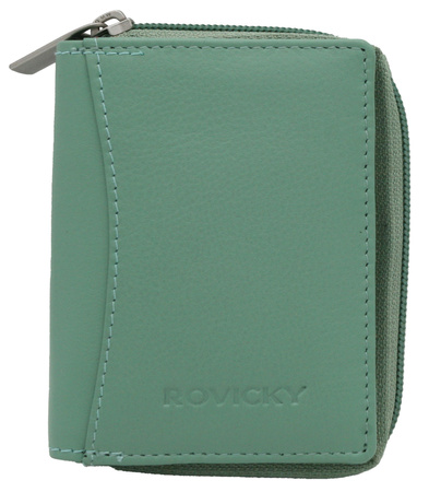 Portfel damski skórzany R-23-17-LFN Sea foam