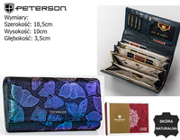 PETERSON PTN 42122-ONBF RFID leather wallet