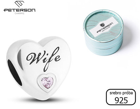 Srebrny charms Wife PETERSON CHP-014