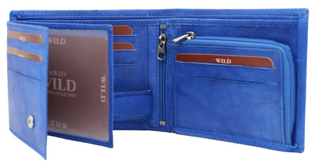 Portfel męski skórzany AW-N5-MAL R.Blue