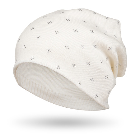 Women's Hat Decorated with Crystals PETERSON PTN HAT-04 White