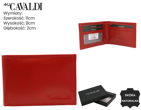 Portfel skórzany CW1017-LGV Red