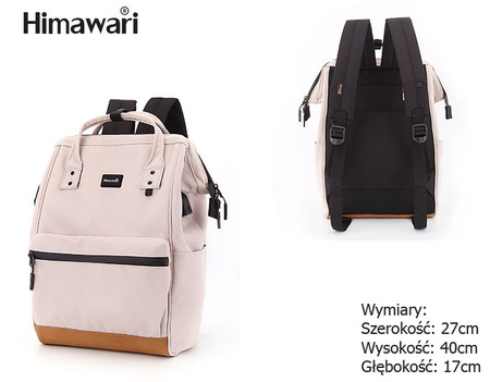 Spacious urban Himawari backpack with a laptop compartment and USB port 124-09