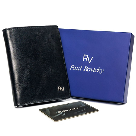 Portfel skórzany RFID ROVICKY RV-7680272 Black