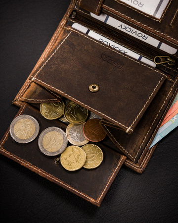 Portfel męski skórzany na blistrze N4-CHM-BL Cognac