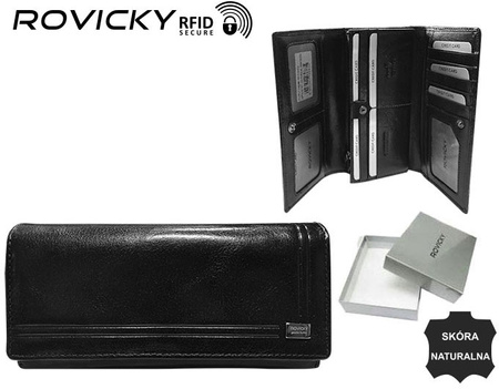 Portfel damski skórzany CPR-8787-BAR Black