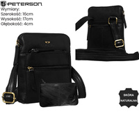 Torba skórzana + Etui PTN 1903E-OPU Black