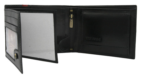 Men's leather wallet PTN N61-VTP BL-RED