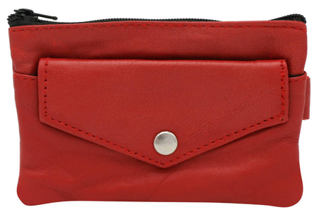 Kluczówka skórzana KC-01-LN RED