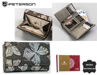 Portfel skórzany RFID PETERSON PTN 42108-ONBF