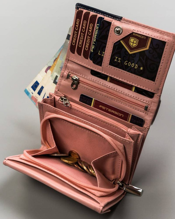 PETERSON PTN RD-02-GCL-Y RFID leather wallet