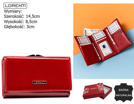 Portfel damski skórzany 55020-GBL Red