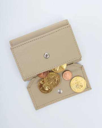 Portfel damski skórzany R-18-LFN Beige