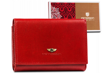 Portfel damski skórzany PTN 247-BO Red