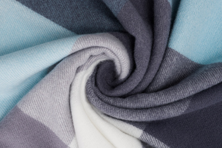 Large Women's Plaid Scarf with Fringes by Peterson SP100 Grey