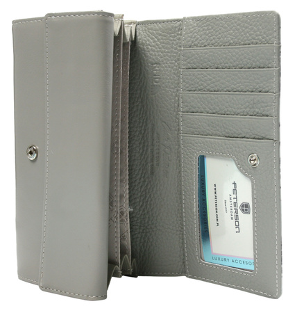 Portfel skóra + PU PTN PX22-1-NPK Pink