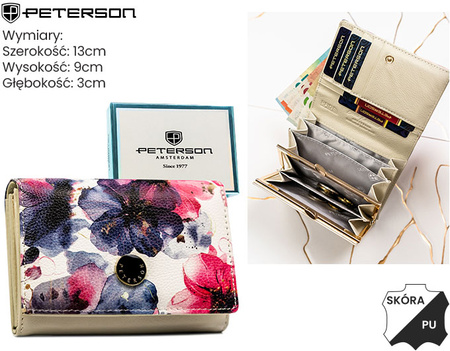 Portfel skóra + PU PTN PX30-PF1 Rose