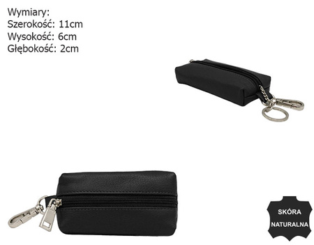 Skórzane etui na klucze SKL-011A-NDM Black