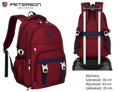 Plecak PTN 8594 Bordo