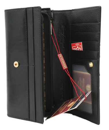 Portfel damski skórzany PTN ST-409 Black