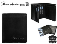 Portfel skórzany RFID PIERRE ANDREUS CPR-028-PA BLACK