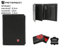 PETERSON PTN MR-03-CN RFID leather wallet