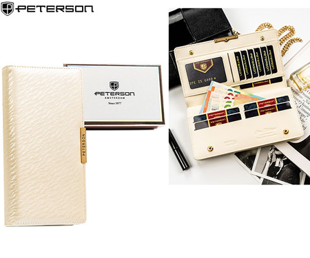 Portfel damski eko PTN 005-NF8 Ecru