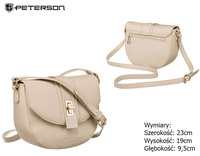 Torebka damska PU PTN 1379 Beige