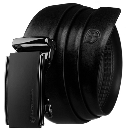 Pasek automat skórzany PTN A017 Black