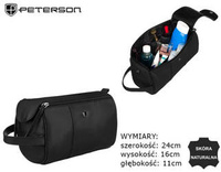 Leather make-up bag PETERSON PTN TOR-209-SNC