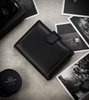 Men's PU+leather wallet M302BL-PU-6878 Black