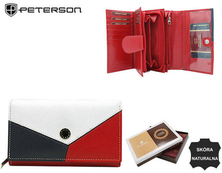 PETERSON PTN RD-21-GCL-Y RFID leather wallet