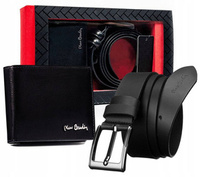 PIERRE CARDIN leather wallet and belt set ZM-PC13