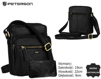 Torba skórzana + Etui PTN 710E-OPU Black