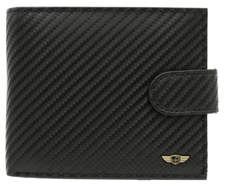 Wallet + Leather Keychain PTN PK5-N992L-6877 Black