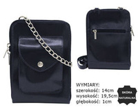 Leather bag 4822-SB Navy