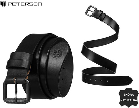 Pasek męski skórzany PTN LTP-BUF BLACK