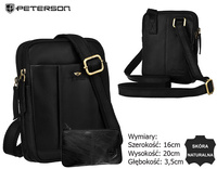 Torba skórzana + Etui PTN M22E-OPU Black