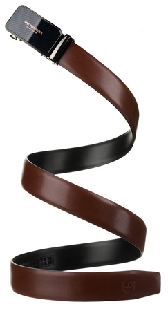 Pasek automat skórzany PTN A016 Brown